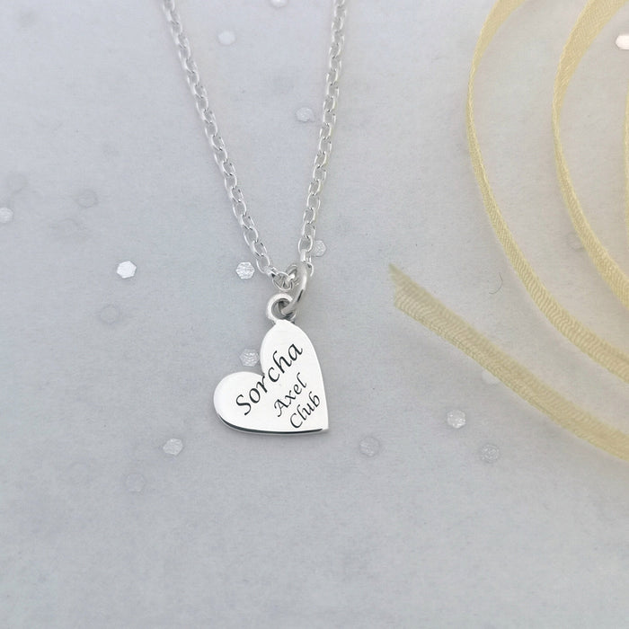 Personalised Ice Skating Motto Necklace | Ice Skating Jewellery