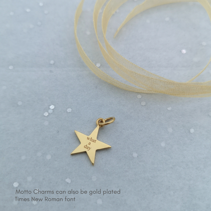 Personalised Ice Skating Motto Charm | Ice Skating Jewellery