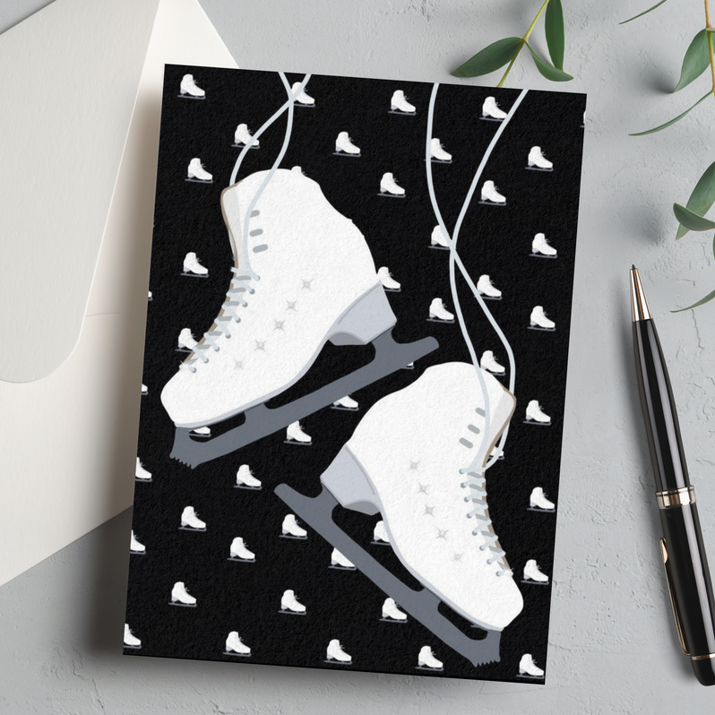 Ice Skating Jewellery Greetings Cards | Ice Skating Jewellery