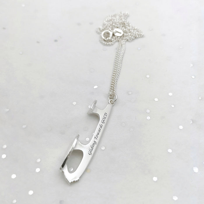 Personalised Extra Large Ice-Skating Necklace