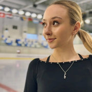 Silver Ice Skating Necklaces