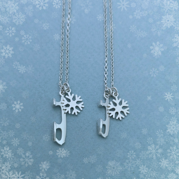 Snowflake Ice Skating Necklace| Ice Skating Jewellery