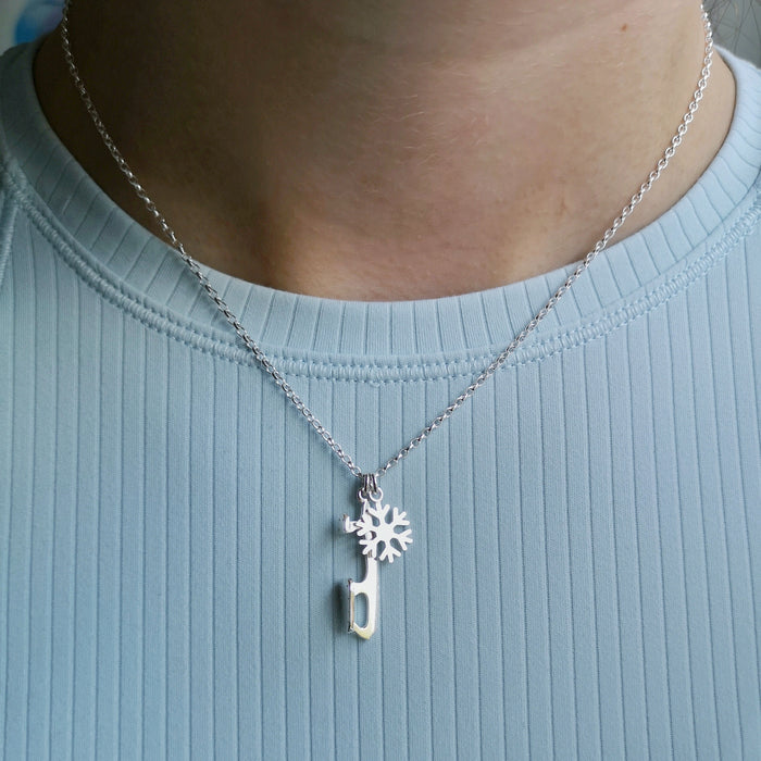 Snowflake Ice Skating Necklace| Ice Skating Jewellery