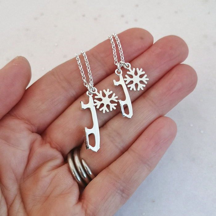 Snowflake Ice Skating Necklace| Ice Skating Jewellery