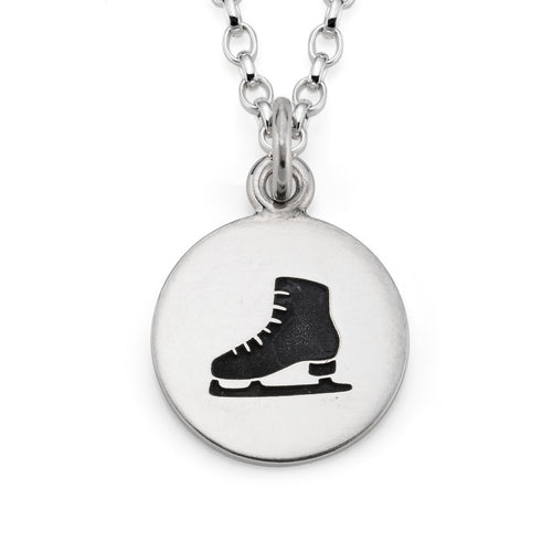 Silver Ice Skating Boot Necklace | Ice Skating Jewellery