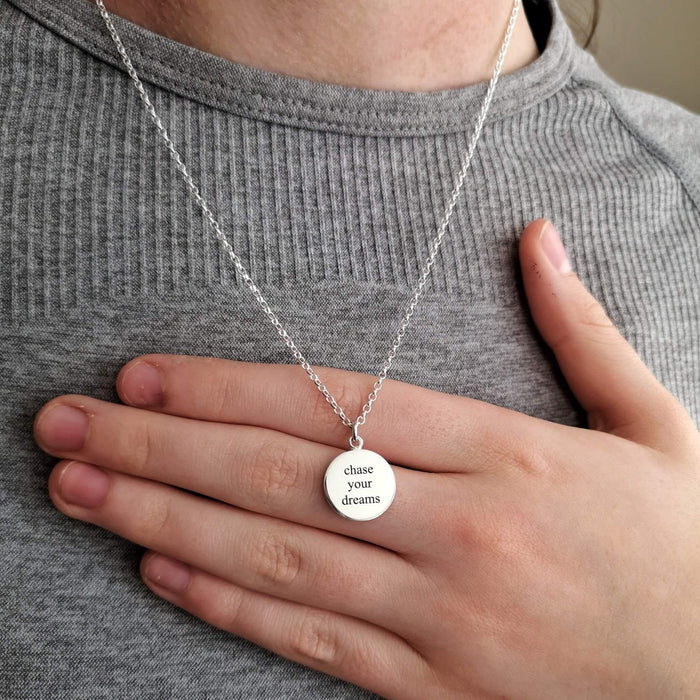 Figure Skating Motto Necklace | Ice Skating Jewellery