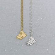 Silver Ice Skating Boots Necklace | Ice Skating Jewellery