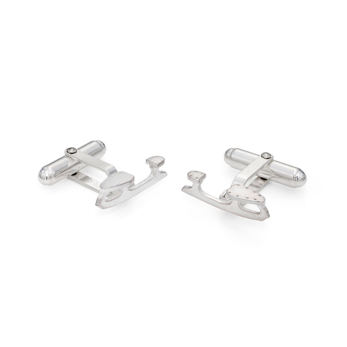 Silver Ice Skating Cufflinks | Ice Skating Jewellery