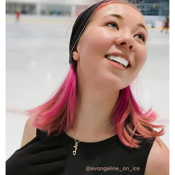 Personalised Double Figure Skating Necklaces | Ice Skating Jewellery