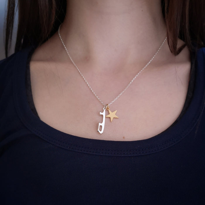'Shine Bright' Silver Ice Skating Necklace | Ice Skating Jewellery