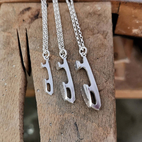 Silver Ice Skating Necklace I Ice Skating Jewellery