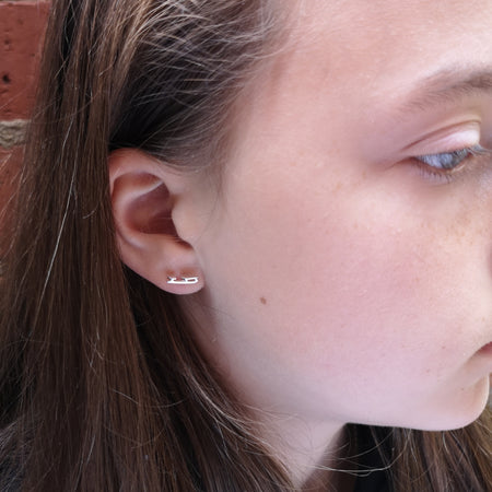 Silver Ice Skating Earrings | Ice Skating Jewellery