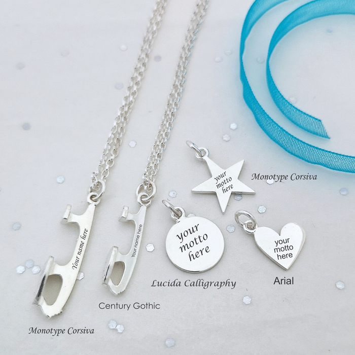 'BELIEVE' Custom Ice Skating Necklace