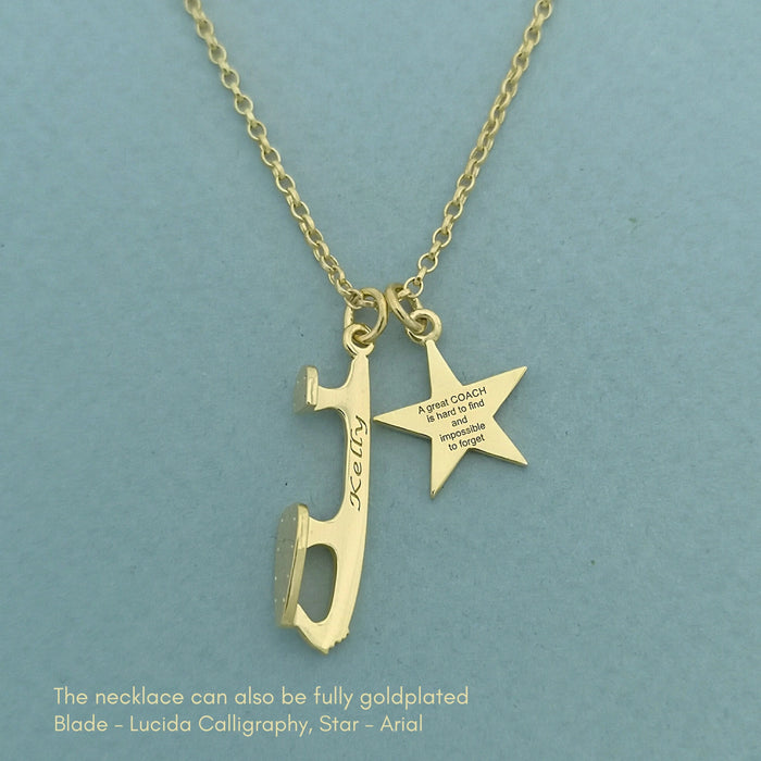 'BELIEVE' Custom Ice Skating Necklace