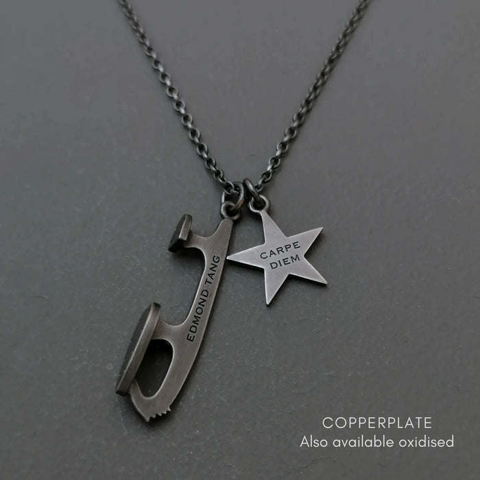 'BELIEVE' Custom Ice Skating Necklace