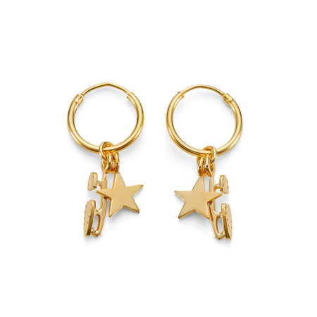 Gold Shine Bright Ice Skating Earrings | Ice Skating Jewellery