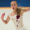 video collage of figure skaters wearing ice skating jewellery and images of ice skating jewellery on various backgrounds