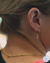 Gold Ice Skating Hoop Earrings | Ice Skating Jewellery