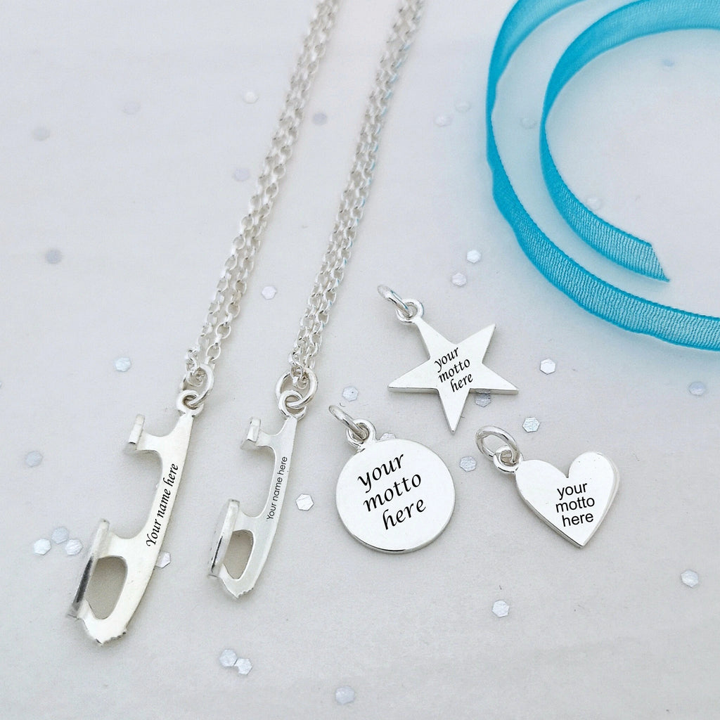 BELIEVE Custom Ice Skating Necklace | Ice Skating Jewellery