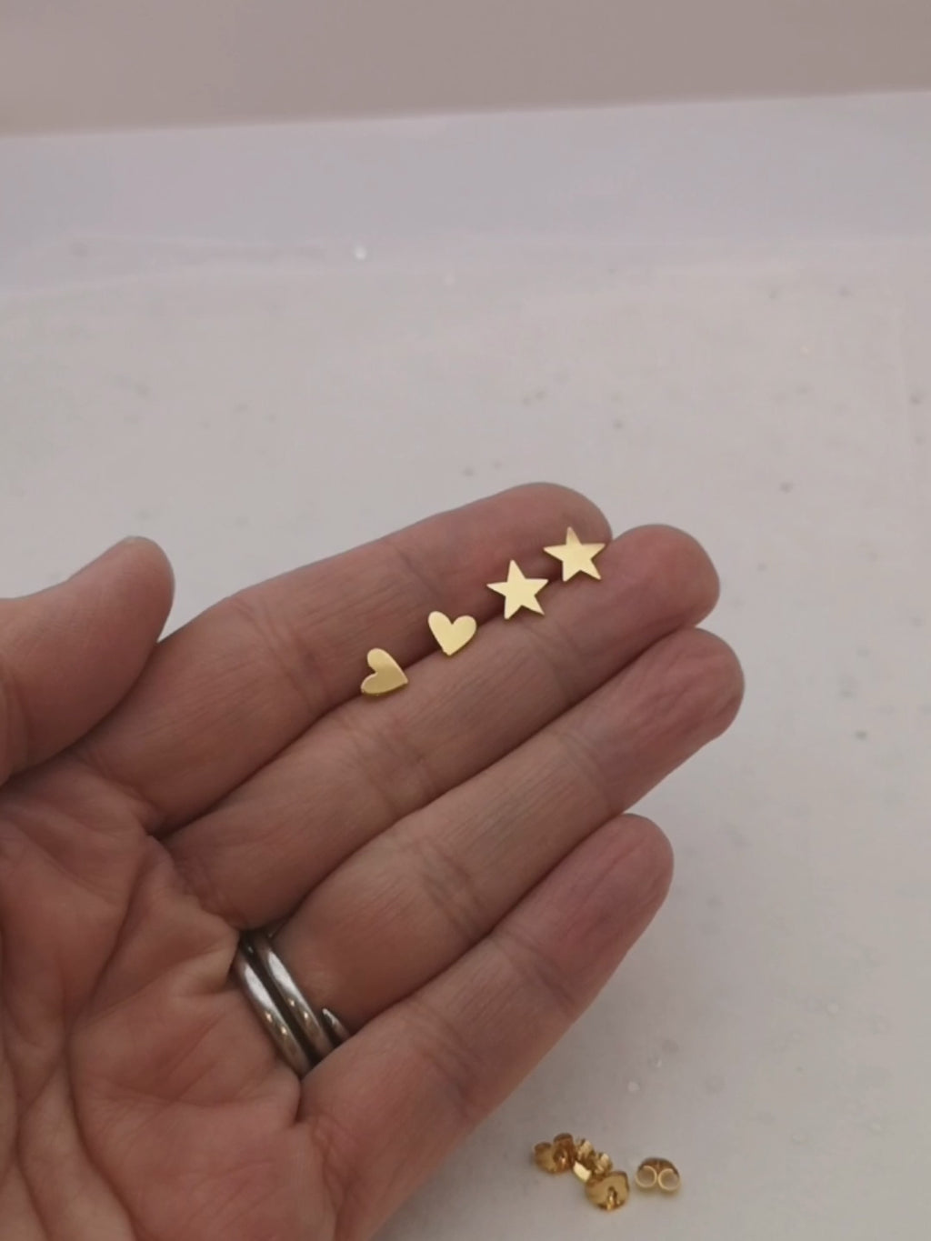 Gold Star Stud Earrings | Ice Skating Jewellery
