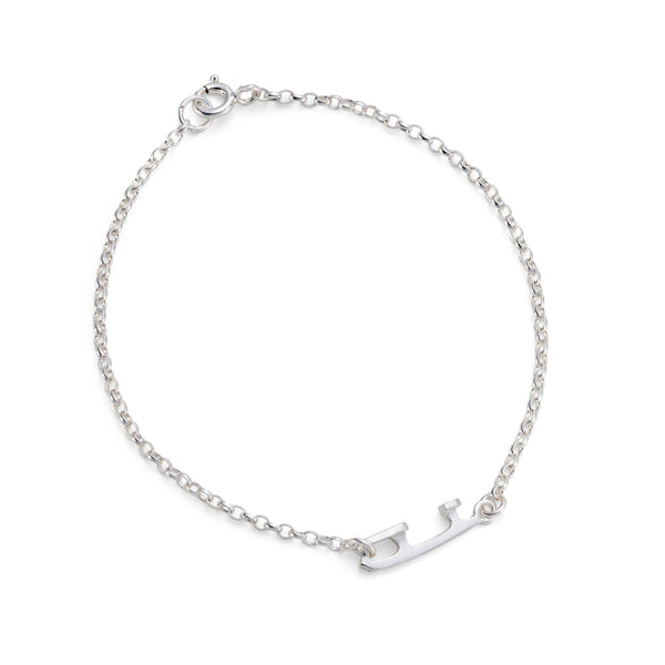 Silver Ice Skating Bracelet