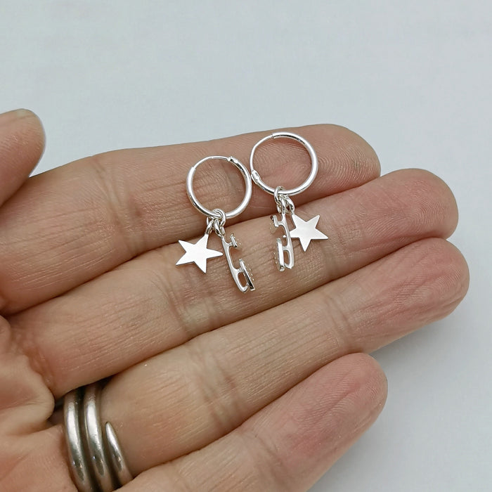 Silver Shine Bright Earrings | Ice Skating Jewellery