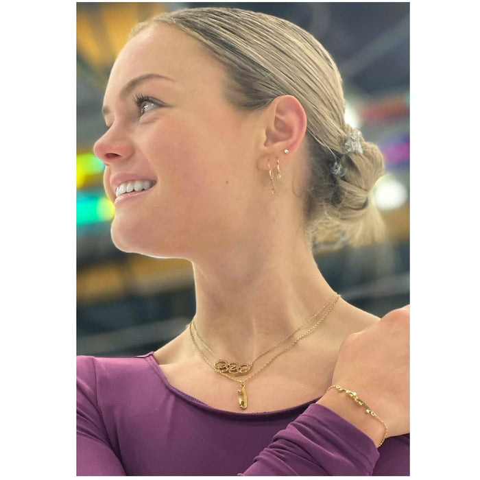 Double Gold Ice Skating Bracelet | Ice Skating Jewellery