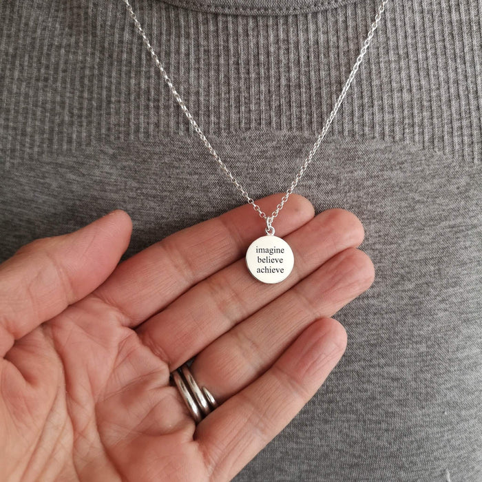 Figure Skating Motto Necklace | Ice Skating Jewellery