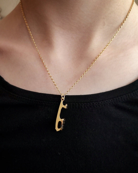Gold Ice Skating Necklace | Ice Skating Jewellery