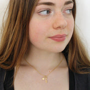 MINI 'Shine Bright' Gold Ice Skating Necklace