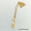 Personalised Gold Ice Skating Necklaces | Ice Skating Jewellery