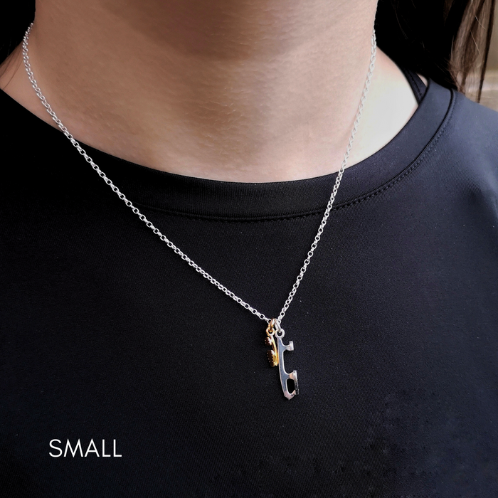 Personalised Double Figure Skating Necklaces | Ice Skating Jewellery